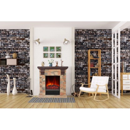 EL Fuego Električni kamin Kitzbühel Kamen z grelnikom 1,8 kW