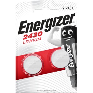 Energizer Litijeva gumbna baterija CR2430 3 V Pakiranje po 2 kosa