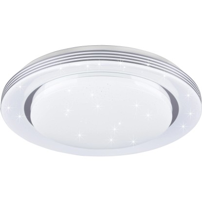 LED stropna svetilka zvezdnato nebo Atria Ø 58 cm bela