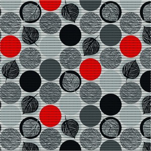 d-c-floor Kopalniška talna podloga Comfort Dots Red 65 cm x 150 cm