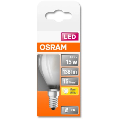 Osram Sijalka LED E14 v obliki kaplje 1,5 W 136 lm 4,5 x 4,5 cm (V x Ø)