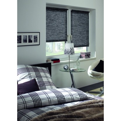 Gardinia EasyFix rolo Natur 120 cm x 150 cm črna in bela