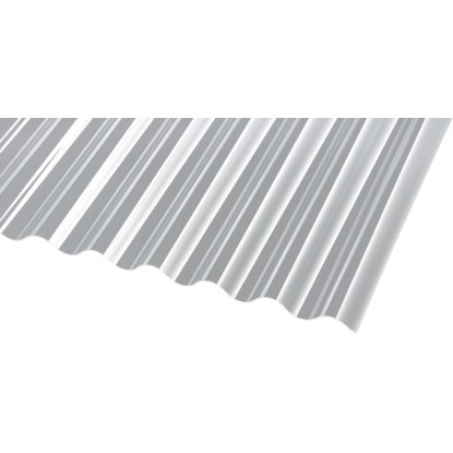 Akrilna profilna plošča 1,5 mm "sz" Sinus 76/18 Transparentna 2000 mm x 1045 mm