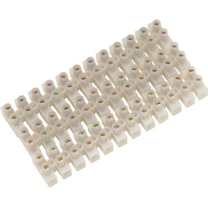 CMI Inštalacijska sponka dvoredna Ø 2,5 mm bela 2 kosa