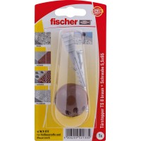 Fischer Komplet zaustavljalnikov za vrata TS 8 BR K rjavi 5 kosov