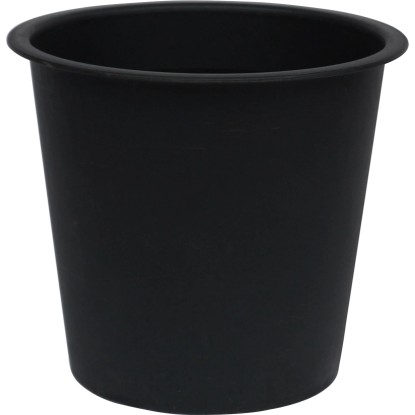 Cvetlično korito Umetni ratan Okroglo 37,5 cm x 29,5 cm x 29,5 cm Črno
