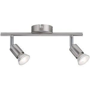 Paulmann Svetilka z dvema spotoma Carolina 2 x 10 W GU10 mat nikelj 230 V kovina