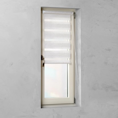 Cocoon Easy Fix dvojna dnevna rolo zavesa lan 45 cm x 150 cm