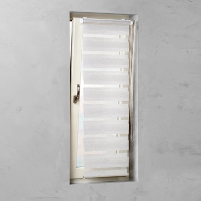 Cocoon Easy Fix dvojna dnevna rolo zavesa lan 45 cm x 150 cm