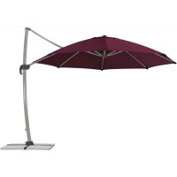 Schneider Senčnik Rhodos Ø 350 cm bordo z ročnim mehanizmom