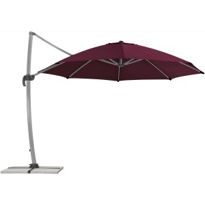 Schneider Senčnik Rhodos Ø 350 cm bordo z ročnim mehanizmom