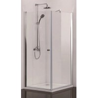 Sanotechnik Kotna tuš kabina Elegance s krilnimi vrati 195 x 90 x 90 cm krom