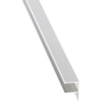 Aluminijast U-profil 1,6 cm Easy-Click 200 cm
