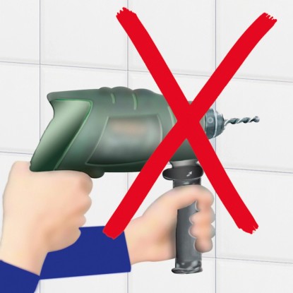 Wenko Stenski kavelj Turbo-Loc Adapter Uno Krom 2-delni komplet