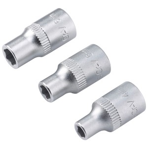 LUX-TOOLS Komplet nasadnih ključev 3-delni 5-7 mm Comfort