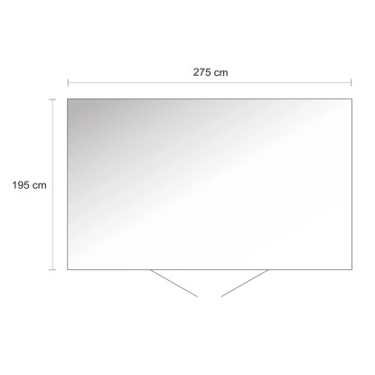 Biohort Kovinska lopa za orodje HighLine H2 srebrna 275 cm x 195 cm dvojna vrata