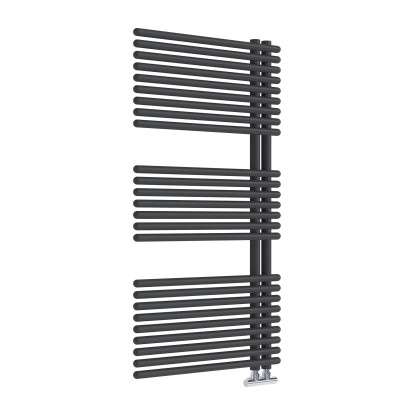 Sanotechnik Kopalniški radiator Wien 640 W mat črn 113 x 60 cm