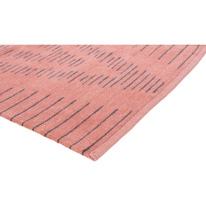 OBI Preproga iz bombaža Vzorčasta Terakota-črna 60 x 90 cm