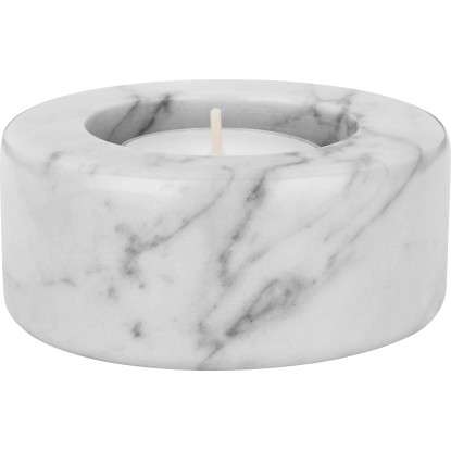 Stojalo za čajne svečke Modern Antique 3,5 cm x Ø 8,5 cm Belo-sivo