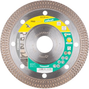 Wolfcraft Diamantna rezalna plošča Pro Ceramic za kotne brusilnike Ø 115 mm