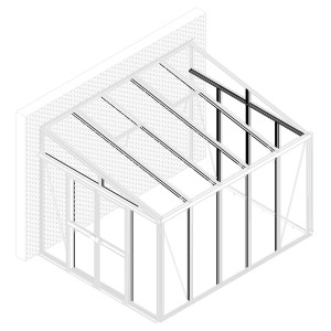 Paviljon za naknadno opremljanje Helena 11900 bel