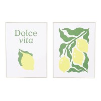 Boltze Slika Vita 2 vrsti sortirano 40 cm x 30 cm x 3 cm zeleno-rumena
