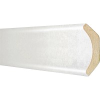 Letev z žlebom strukturirana bela folija 22 mm x 22 mm dolžina 2600 mm