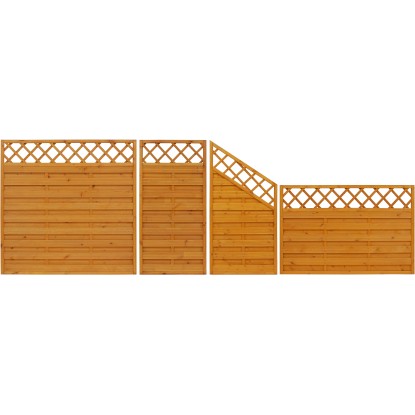 Element ograje Country Laziran v barvi pinije 120 cm x 180 cm