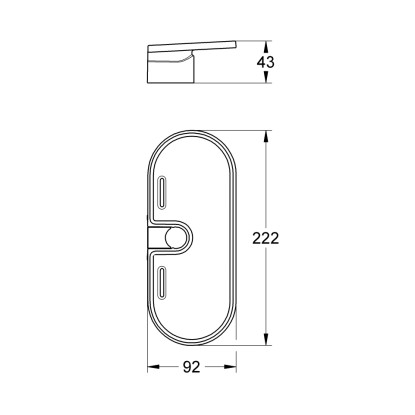 Grohe Posodica za milo Vitalio Universal Acryl