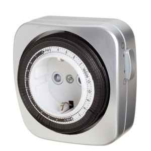 OBI Dnevni časovnik mehanski Srebrna