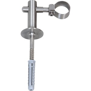 Stenski nosilec z objemko Ø 25 mm nerjavno jeklo