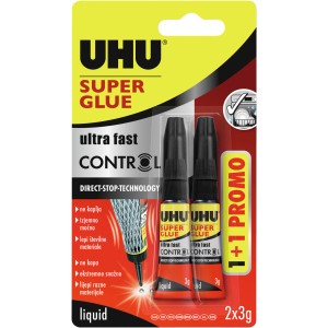 UHU 2 x 30 g Sekundno lepilo Control 1+1
