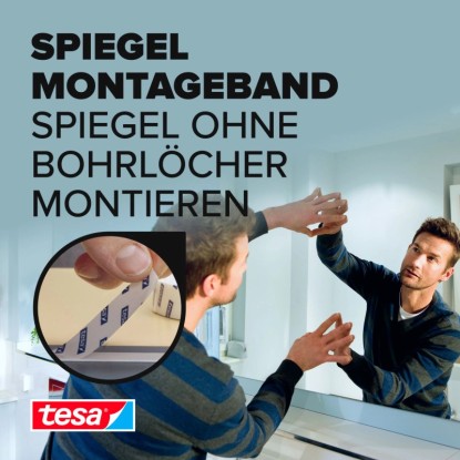 Tesa Powerbond montažni trak Ogledalo 1,5 m x 19 mm
