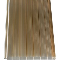 PVC Plošče z votlimi komorami 1,6 cm bronaste 200 cm x 20 cm