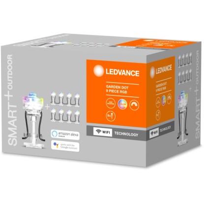 Ledvance Smart+ WiFi Vrtne LED-luči zunanje 9 svetlobnih točk menjava barv RGBW