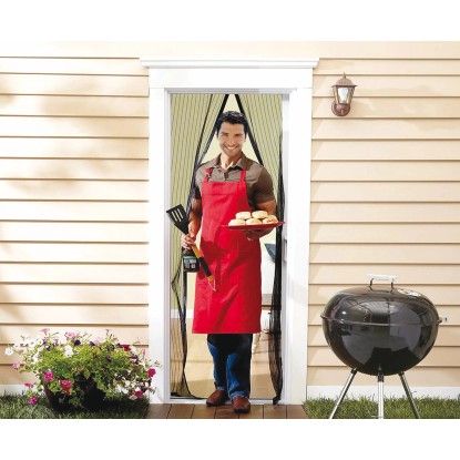 Zavesa z magneti za zaščito pred mrčesom črna