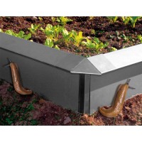 Bellissa Ograja za polže iz jeklene pločevine 20 cm x 100 cm x 7 cm