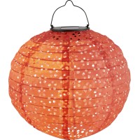 Solarna dekorativna svetilka Pellaro LED rdeča Ø 25 cm x 25 cm