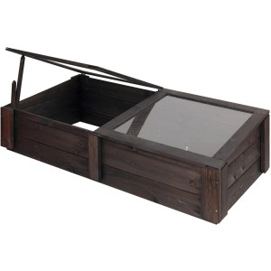 Topla greda za visoko gredo antracitna 148 cm x 68 cm FSC