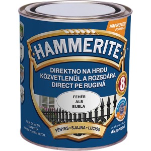 Hammerite Sijajni lak za kovino Smooth bela 750 ml
