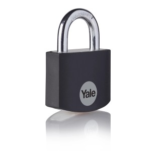 Yale Cilindrična obešanka 32 mm 1 kos 3 ključi alu barva črna