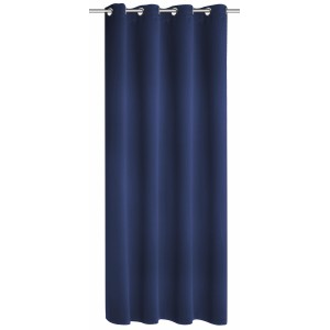 Zavesa s kovinskimi očesci Blackout Mia Modra 245 cm x 140 cm