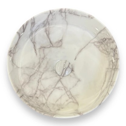 Aquaart Nadpultni keramični umivalnik Elena 410 mm x 410 mm x 125 mm