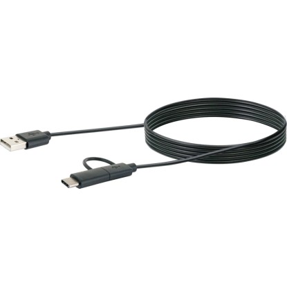 Schwaiger USB sinhr. in polnilni kabel USB 3.1 tip C/USB 2.0 Micro B črni 1 m