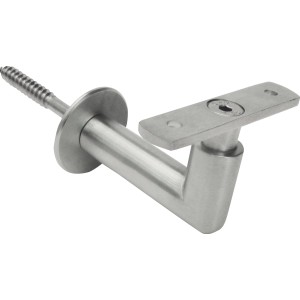 Stenski nosilec oprijemala mat kromiran L-oblika