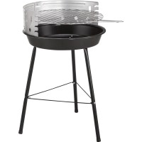 Okrogli žar na lesno oglje 56 cm x Ø 36,5 cm črno-siv