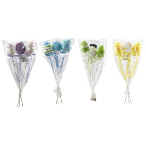 Okrasna jajca na palici 29 cm pisana 4 vrste sortirana