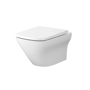 WC školjka Larga Square vklj. z WC desko bela