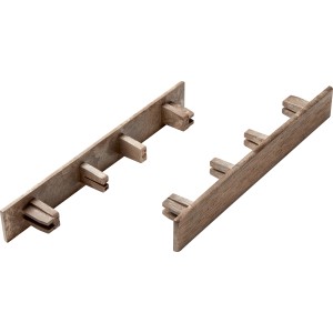 Zaključni pokrovčki za terasne deske iz WPC bež 6 kosov