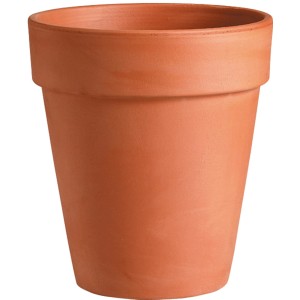 Deroma Cvetlični lonec Alto White Garden Ø 26 cm terakota